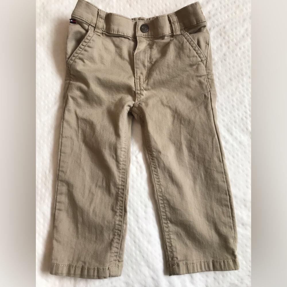 Tommy Hilfiger Beige Khaki Chino Pants 24M Preppy Formal Event Dress Pants